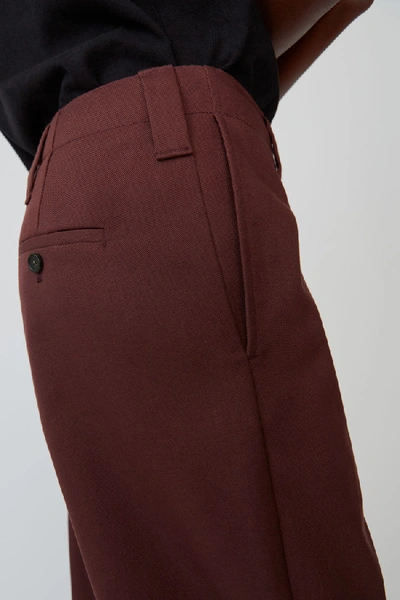 Shop Acne Studios Chino Trousers Chestnut Brown