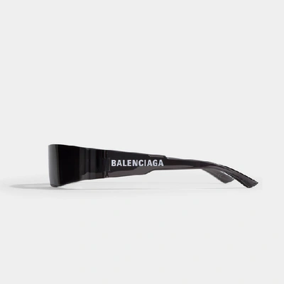 Shop Balenciaga Mono Rectangle Sunglasses