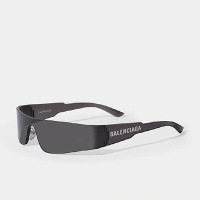 Shop Balenciaga Mono Rectangle Sunglasses