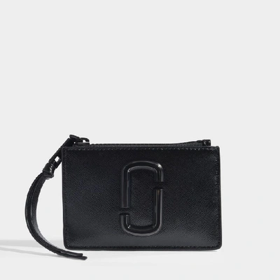 Shop Marc Jacobs Snapshot Top Zip Multi Wallet In Black