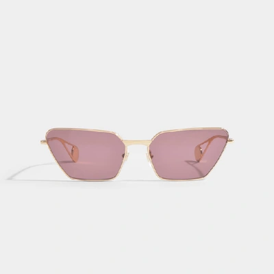 Shop Gucci Rectangular Sunglasses