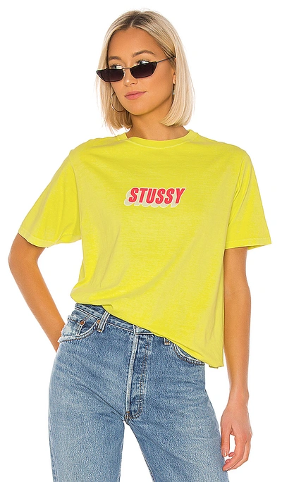 Shop Stussy Zeus Tee In Lime