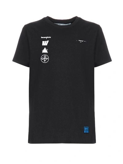 Shop Off-white Short Sleeve T-shirt In Black Multicolor