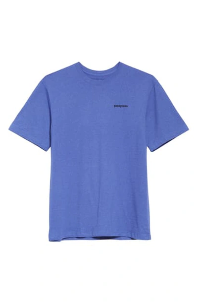 Shop Patagonia P-6 Responsibili-tee Logo Graphic T-shirt In Violet Blue