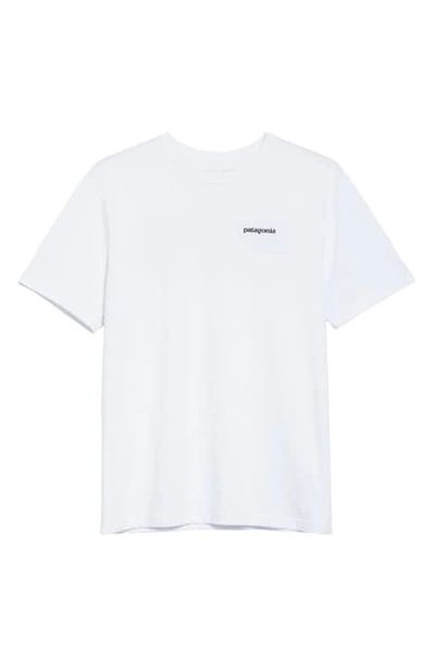 Shop Patagonia P-6 Responsibili-tee Logo Graphic T-shirt In White