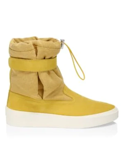 Shop Fear Of God Men's Sixth Collection Ski Lounge Boots In Yellow