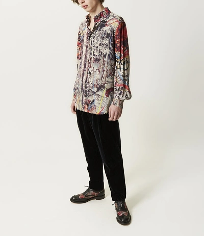 Shop Vivienne Westwood Two Button Krall Shirt Multicoloured In Multicolor
