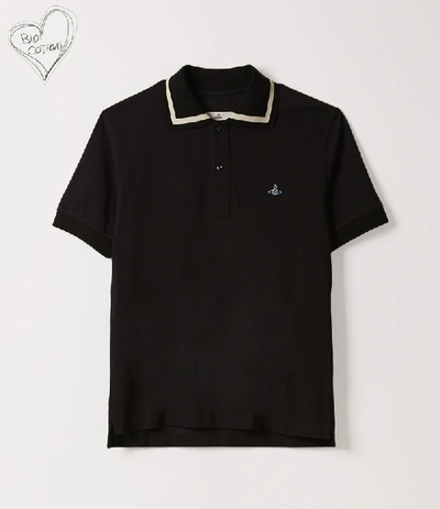 Shop Vivienne Westwood New Polo Short Sleeve Black