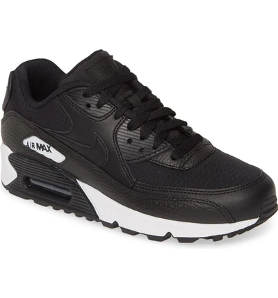 Shop Nike 'air Max 90' Sneaker In Black/ Black/ Black/ White