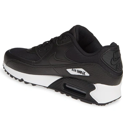 Shop Nike 'air Max 90' Sneaker In Black/ Black/ Black/ White