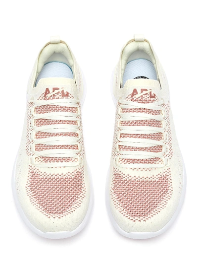 Shop Apl Athletic Propulsion Labs 'techloom Breeze' Knit Sneakers In Pristine / Redwood / White