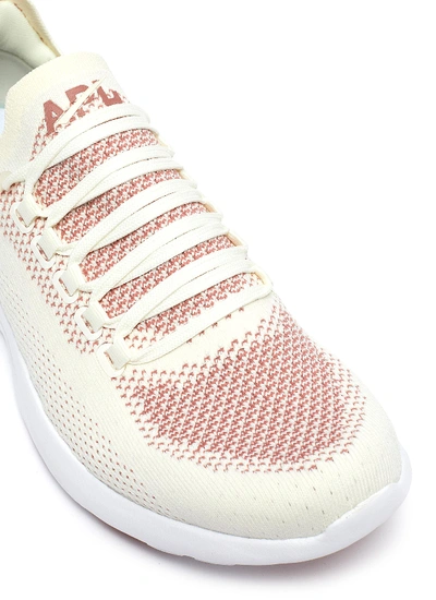 Shop Apl Athletic Propulsion Labs 'techloom Breeze' Knit Sneakers In Pristine / Redwood / White