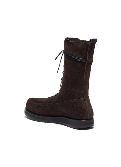 Shop The Row 'patty' Suede Combat Boots