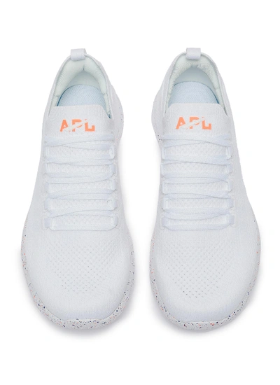 Shop Apl Athletic Propulsion Labs 'techloom Breeze' Speckle Print Outsole Knit Sneakers In White Speckle Print