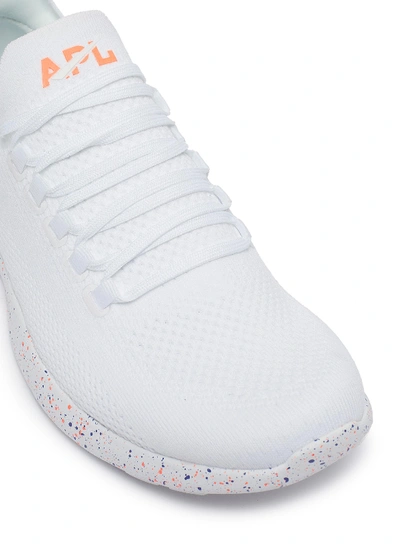 Shop Apl Athletic Propulsion Labs 'techloom Breeze' Speckle Print Outsole Knit Sneakers In White Speckle Print