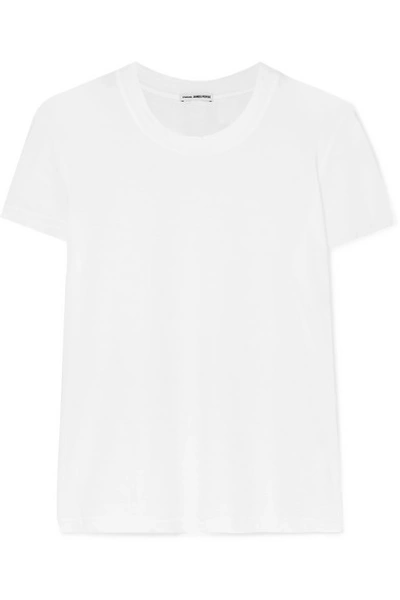 Shop James Perse Vintage Boy Cotton-jersey T-shirt In White