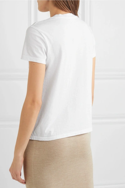 Shop James Perse Vintage Boy Cotton-jersey T-shirt In White