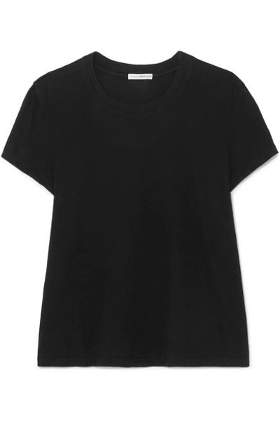 Shop James Perse Vintage Boy Cotton-jersey T-shirt In Black