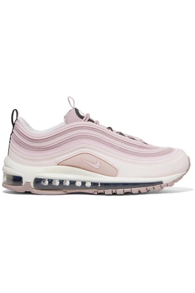 Shop Nike Air Max 97 Leather And Mesh Sneakers In Lilac