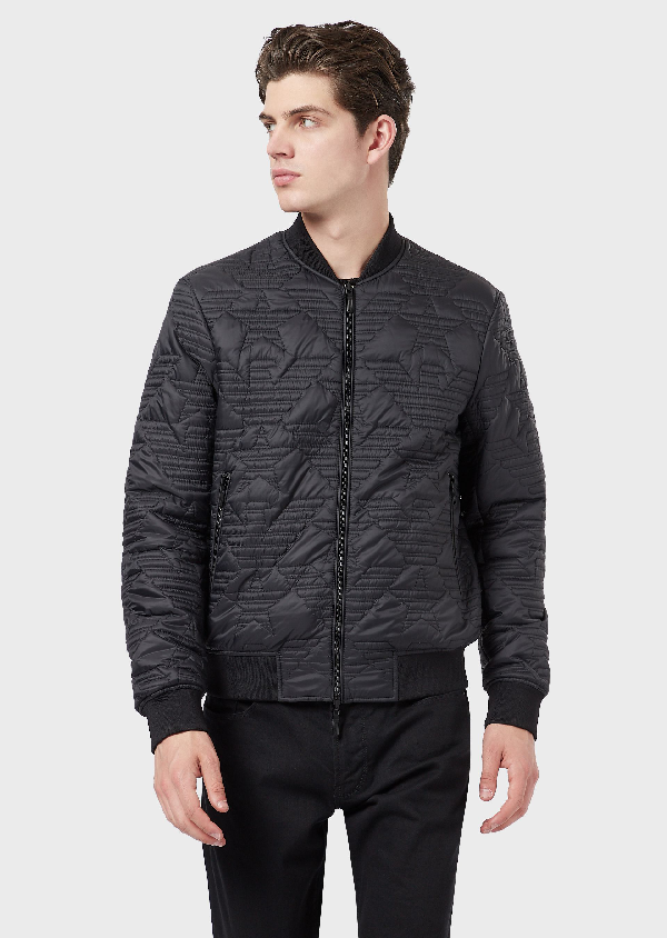 Emporio Armani Blouson Jackets - Item 41910829 In Black | ModeSens