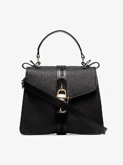 Shop Chloé 'aby' Schultertasche In Black