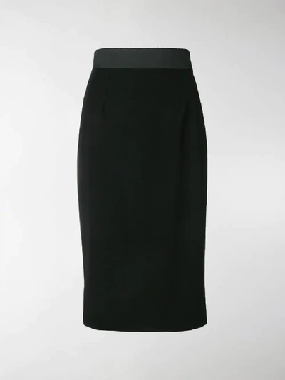 Shop Dolce & Gabbana Pencil Skirt In Black