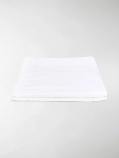 Shop Alexander Mcqueen Skulls Beach Towel In White
