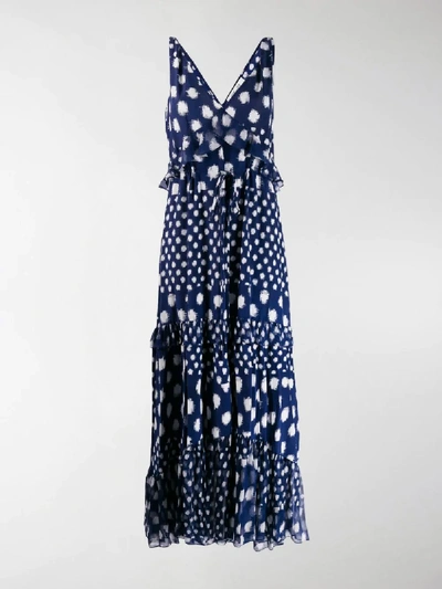 Shop Diane Von Furstenberg Isha Printed Maxi Dress In Blue