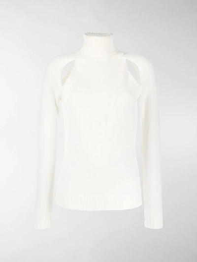 Shop Tom Ford Cut-out Turtleneck Sweater In White