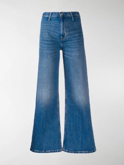 Shop Calvin Klein Jeans Est.1978 High Rise Flared Jeans In Blue