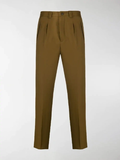 Shop Givenchy Straight-leg Tailored Trousers In Brown
