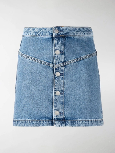 Shop Calvin Klein Jeans Est.1978 Denim Mini Skirt In Blue