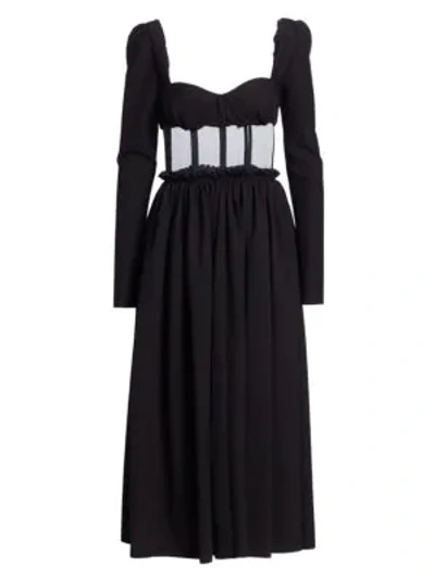 Shop Rosie Assoulin The Half Dress In Black