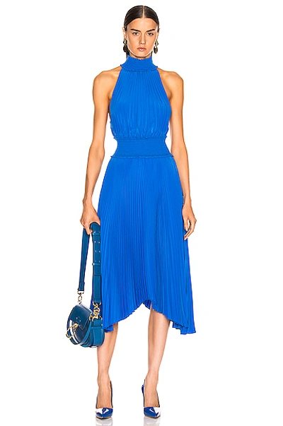 Shop A.l.c . Renzo B Dress In Blue In Adriatic