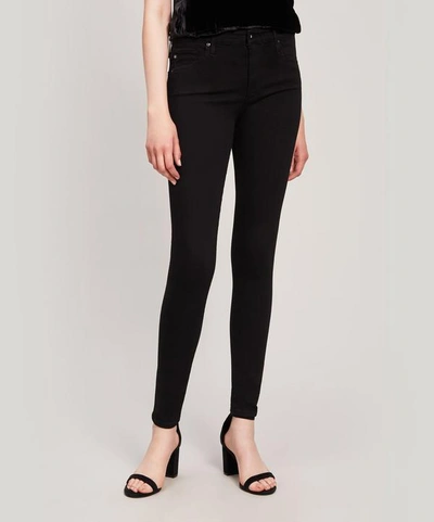 Shop Ag Farrah Skinny Jeans In Super Black