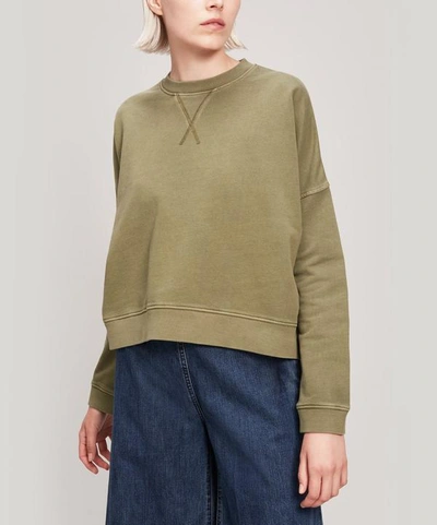 Shop Ymc You Must Create Almost Grown Cotton Sweater In Green