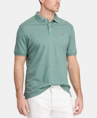 Shop Polo Ralph Lauren Men's Soft Touch Polo Shirt In Pine Heather