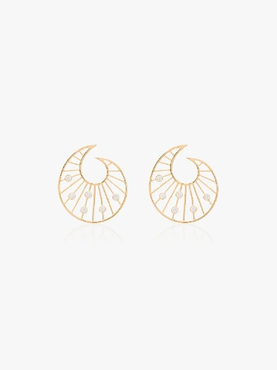 Shop Apples & Figs 24k Gold Vermeil Venus Shell Earrings