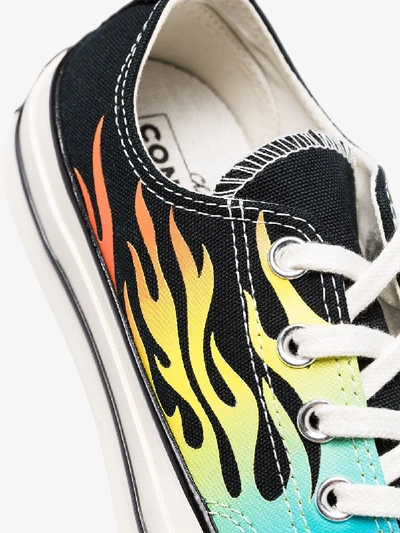 Shop Converse Black Chuck 70 Archive Flames Sneakers