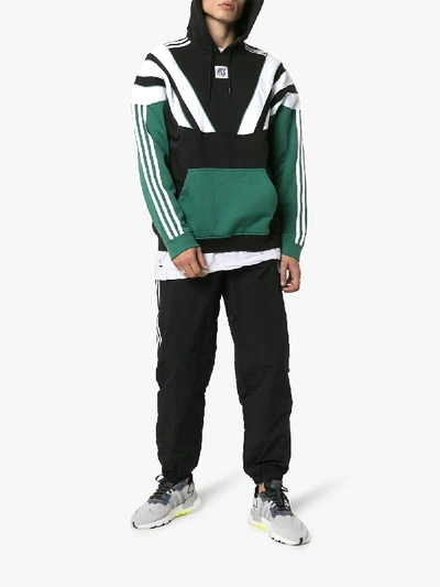 Adidas Originals Adidas X Nts Radio Original Striped Cotton Blend Hoodie In  Multicolour | ModeSens