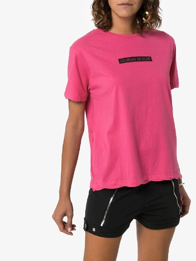Shop Ksubi Day Dreams Cotton T-shirt In Pink