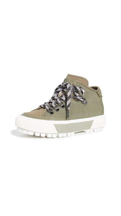 Shop Rag & Bone Rb Army Hiker Low Sneakers In Light Olive