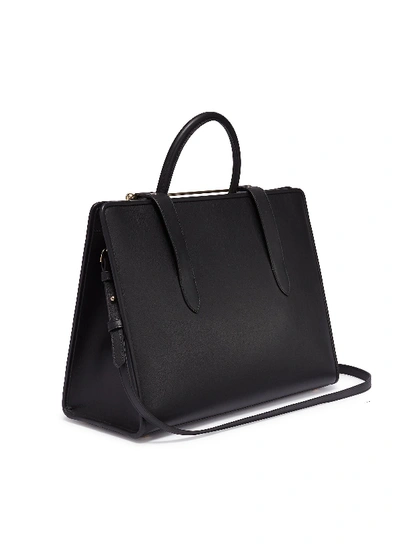 Shop Strathberry 'the ' Leather Tote In Black