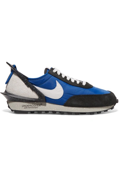 Shop Nike Undercover Daybreak Mesh, Suede And Leather Sneakers In Blue