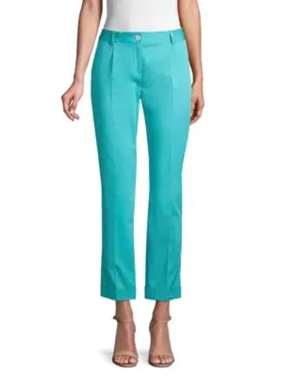 Shop Dolce & Gabbana Straight-leg Trousers In Turquoise