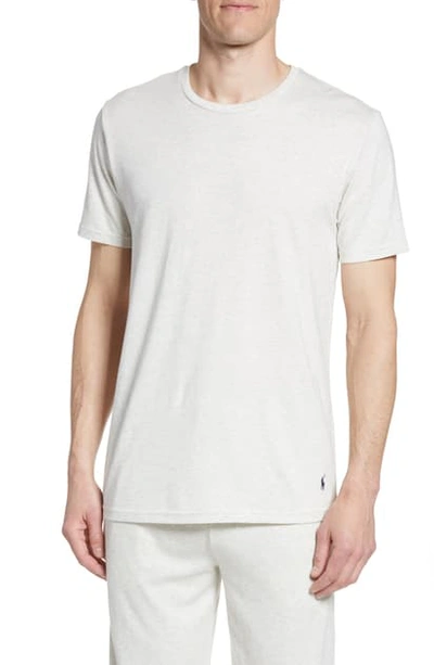 Shop Polo Ralph Lauren Supreme Comfort Crewneck T-shirt In New Sand Heather