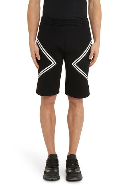 Shop Neil Barrett Band Shorts In Black