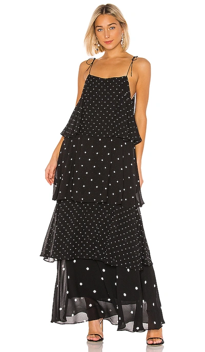 Shop Anine Bing Daisy Maxi Dress In Black & White