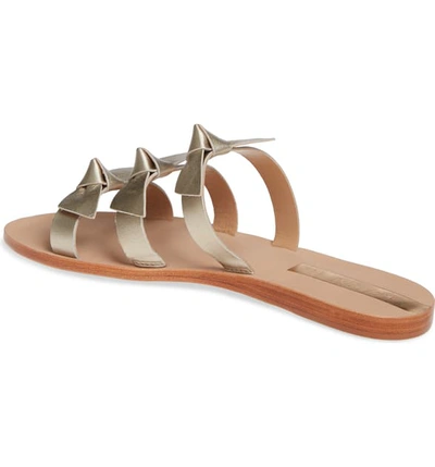 Shop Kaanas Recife Knotted Slide Sandal In Gold