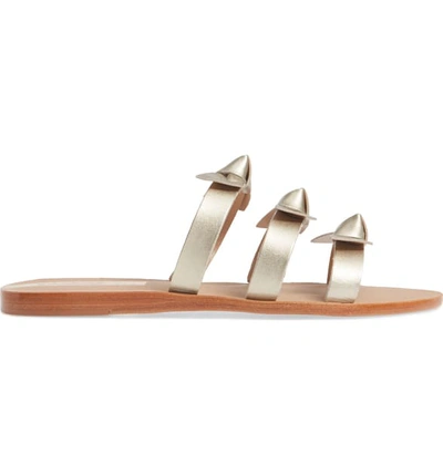 Shop Kaanas Recife Knotted Slide Sandal In Gold